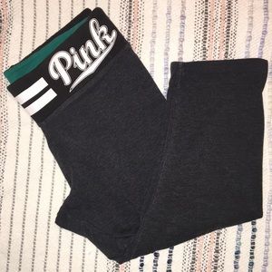 PINK Cropped Yoga Pants